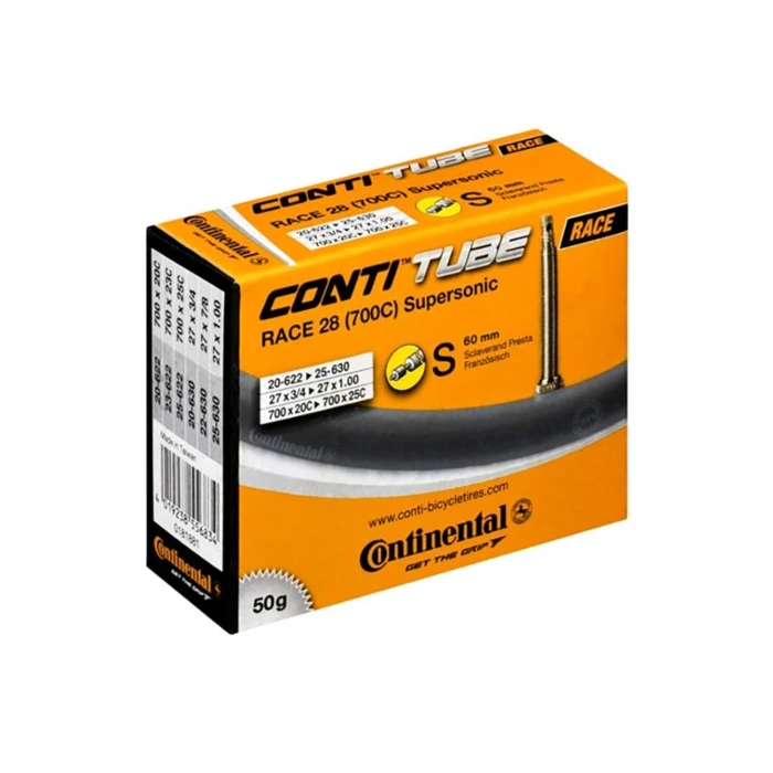 Continental Race 28 Supersonic Camera Corsa 700x20/25 Presta 60mm 3 Continental Race 28 Supersonic Camera Corsa 700x20/25 Presta 60mm